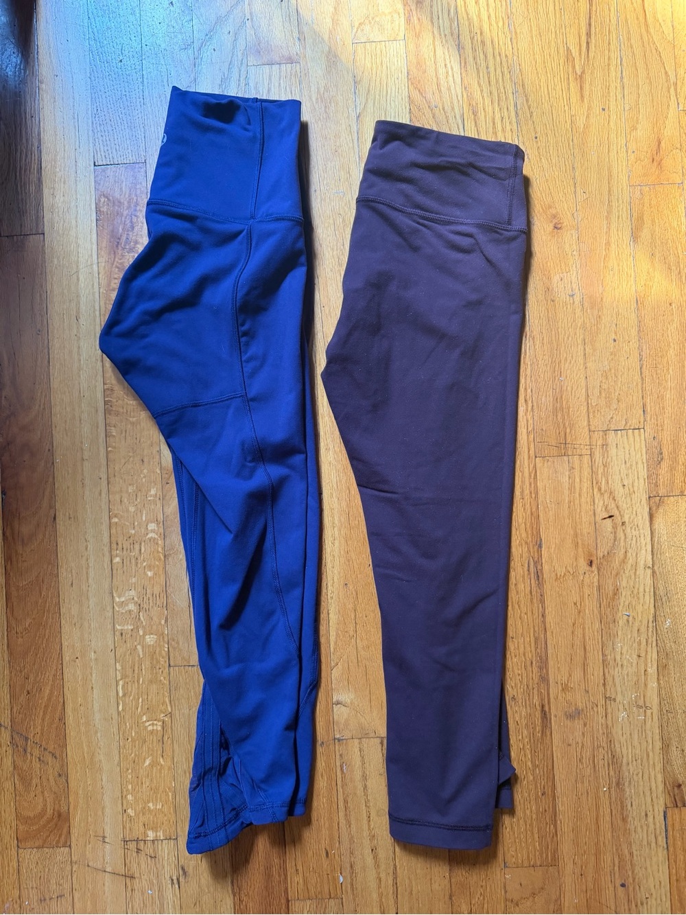 Lululemon Blue and Purple Leggings